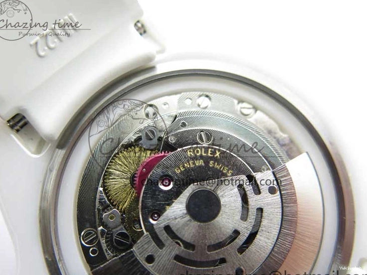 40mm 5GF Best Green Dial White Edition Submariner Strap White Ceramic Rubber SA3135 on 0209